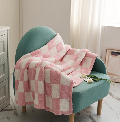Vibrant Plaid Throw Blanket