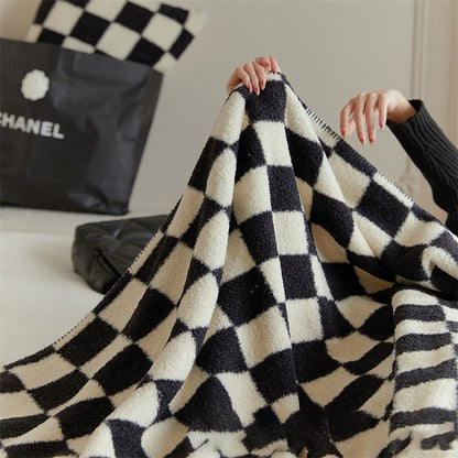 Warm Plaid Blanket Throw