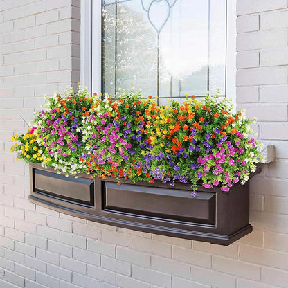 Colorful Outdoor Artificial Hanging Flowers