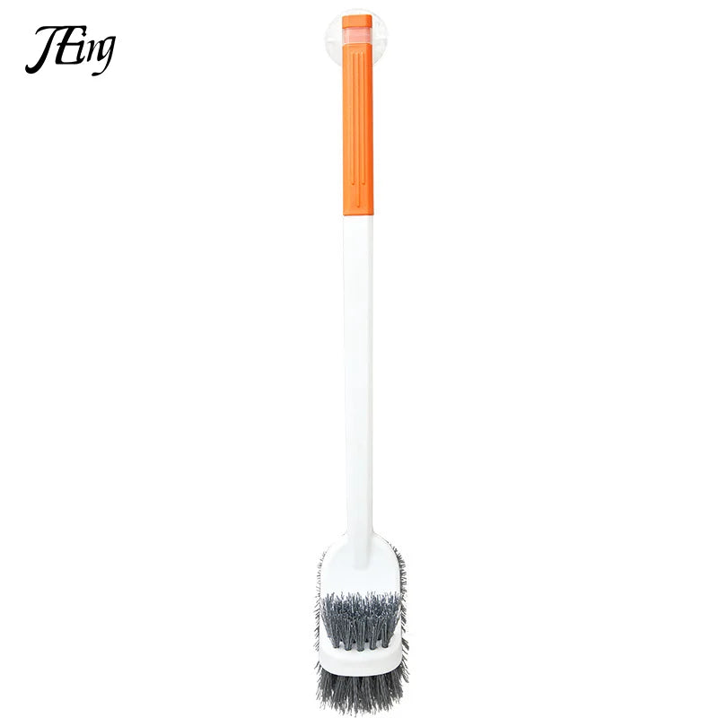 Compact Double Sided Toilet Brush with Long Handle