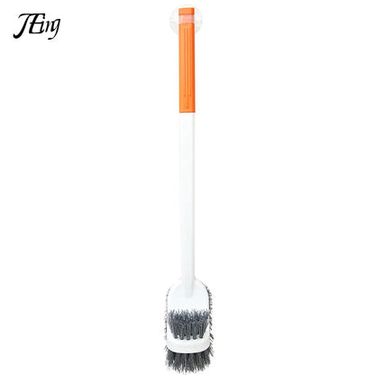 Compact Double Sided Toilet Brush with Long Handle
