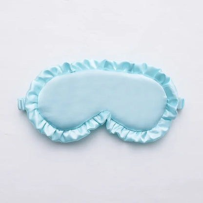 Silky Eye Mask with Ruffles for Sleep