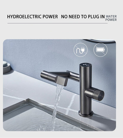 Stylish Automatic Rotating Waterfall Kitchen Faucet
