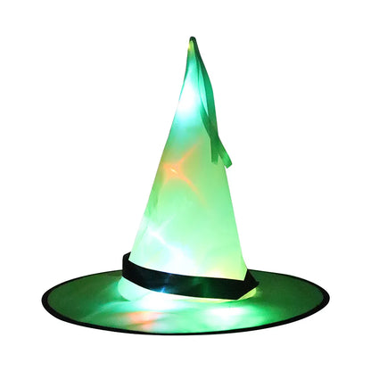 Spooky Glow Witch Hat for Kids and Adults Halloween Costume