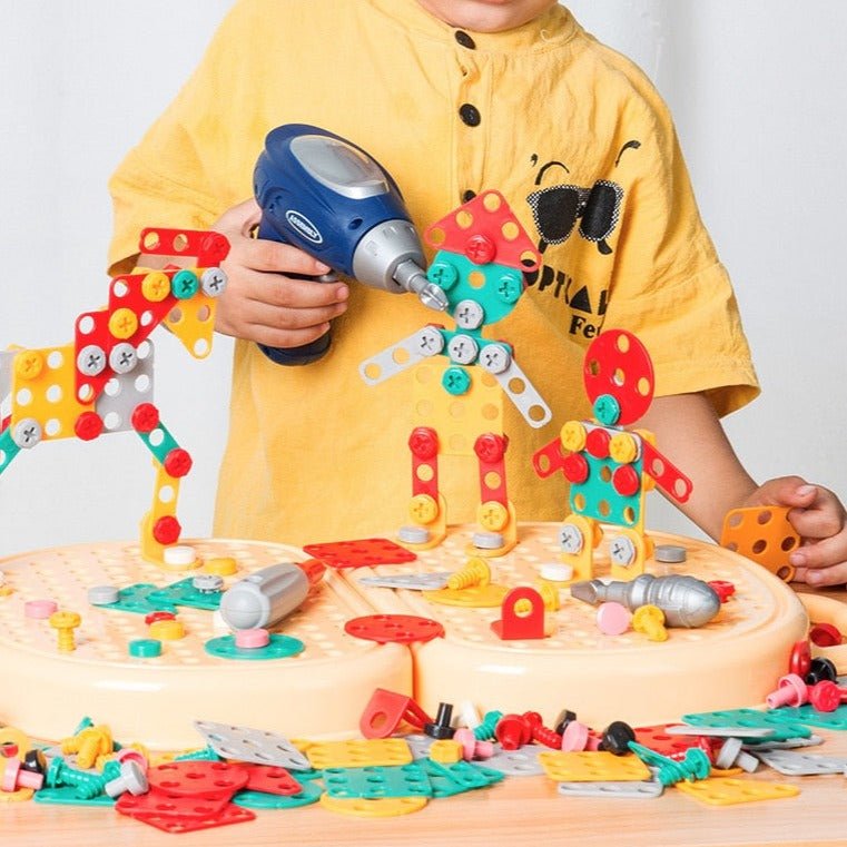 Kids Wooden Toy Toolbox Set