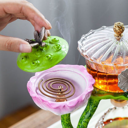 Aromatic Floral Herbal Teapot