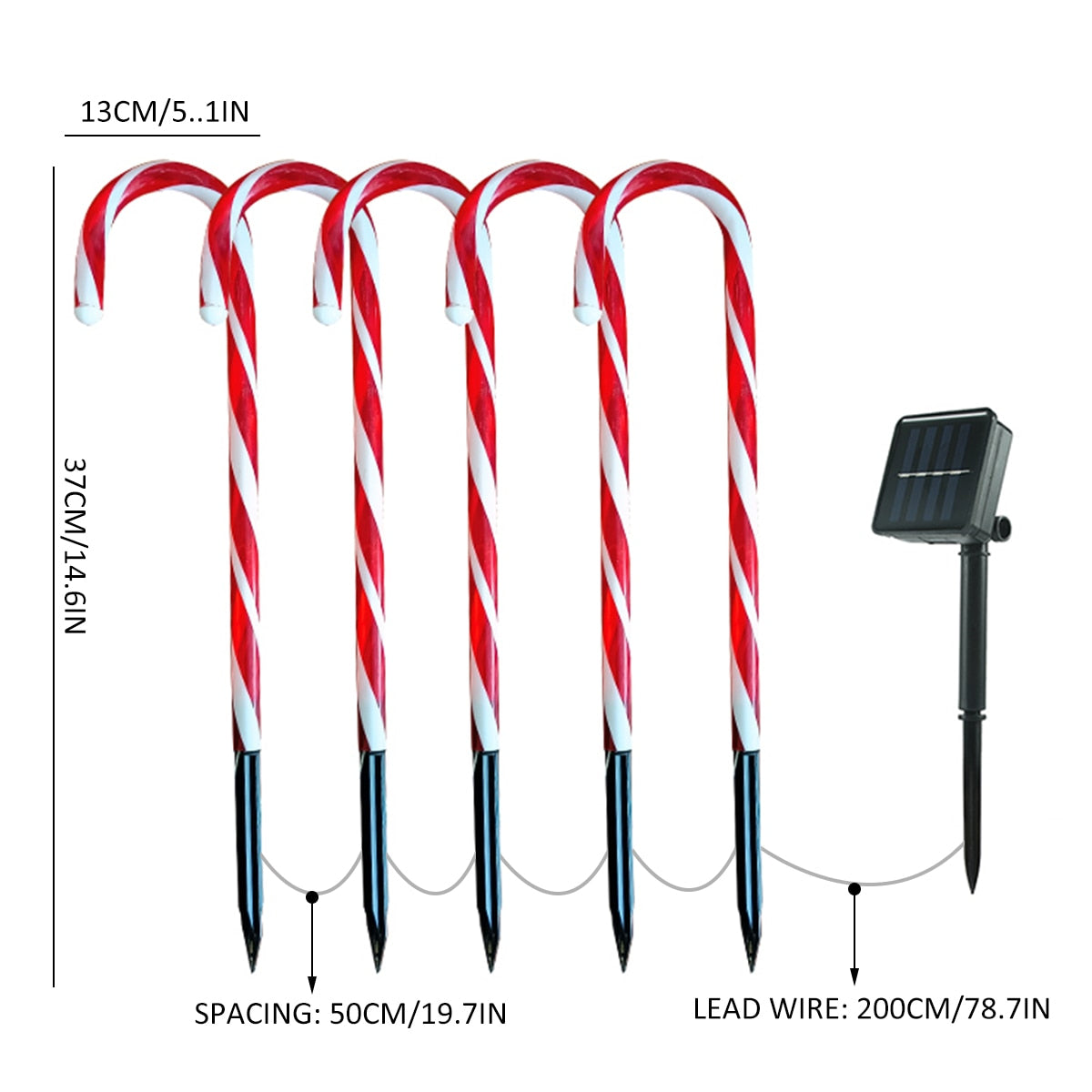 Colorful Outdoor Solar Powered Lamp