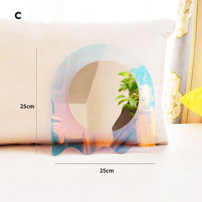 Decorative Glass Floral Wall Mirror