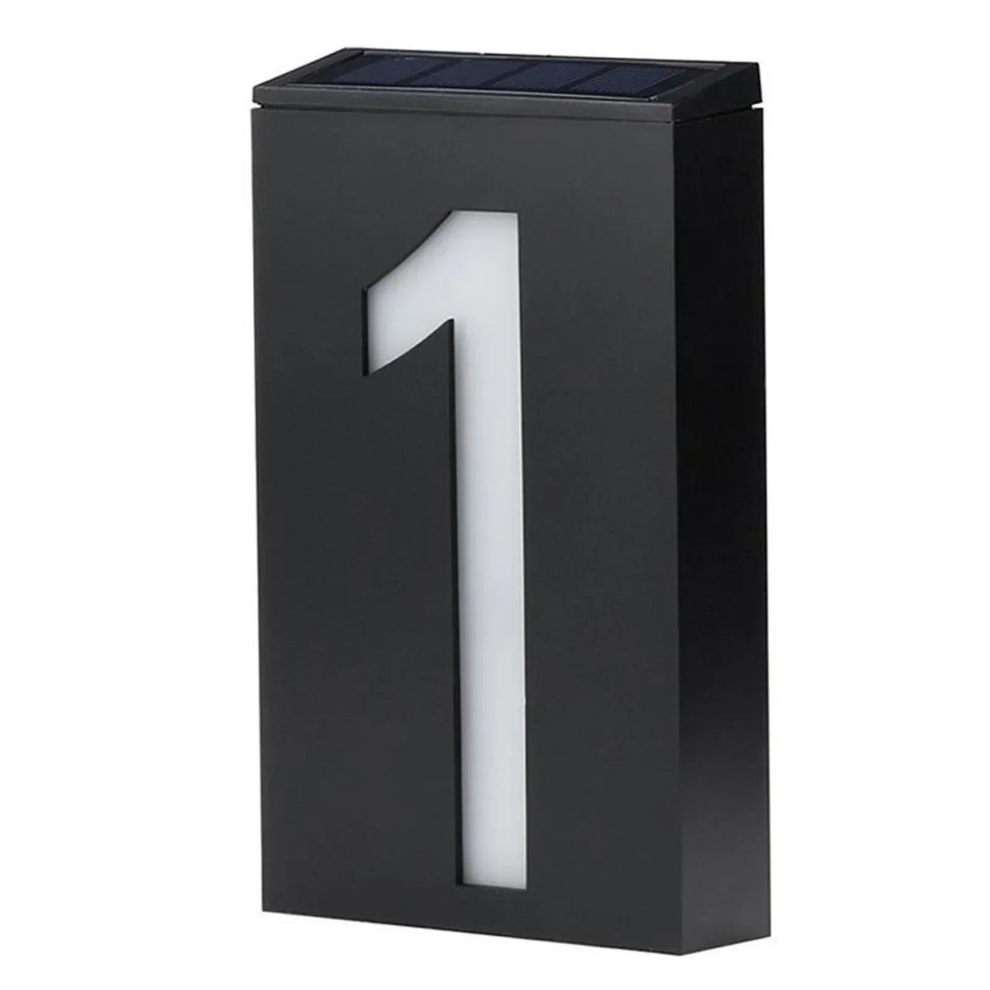 Outdoor Solar Powered House Number Lamp