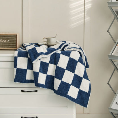 Vibrant Plaid Throw Blanket