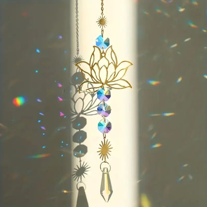 Beautiful Crystal Glass Wind Chime for Home Decor