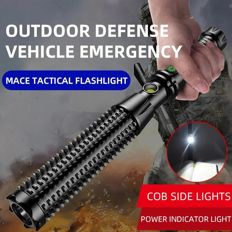 Compact Heavy Duty LED Flashlight Survival Kit
