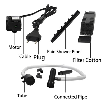 Compact Aquarium Water Pump Filter System