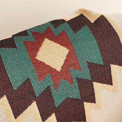 Large Southwestern Style Fringed Throw Blanket - Befez