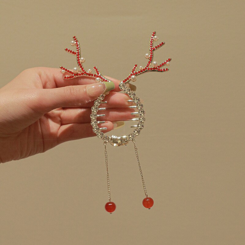 Lovely Deer Hair Tie Ponytail Clip