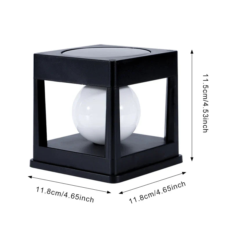 Outdoor Solar Powered Garden Lamp Duo Light