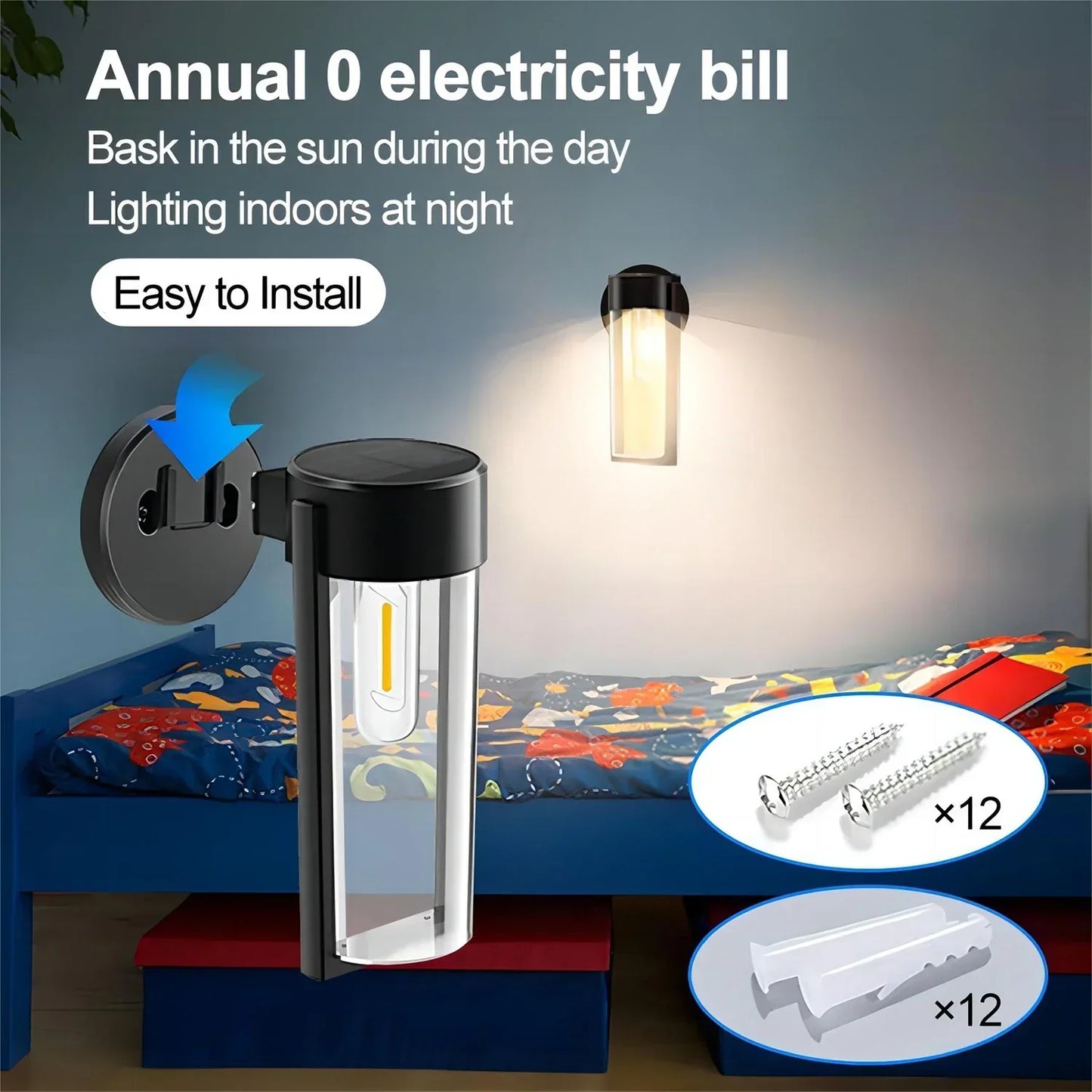 Bright Solar Powered Outdoor Garden Lights