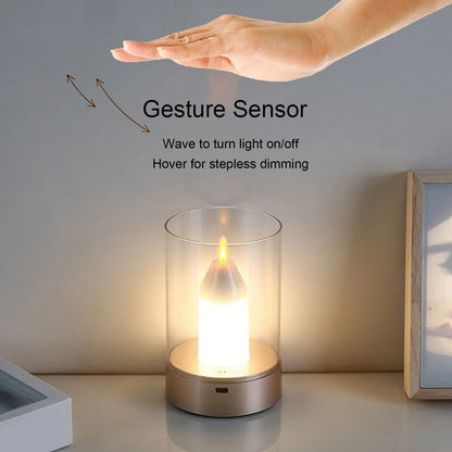 Smart LED Candle with Dimmer and USB Charging