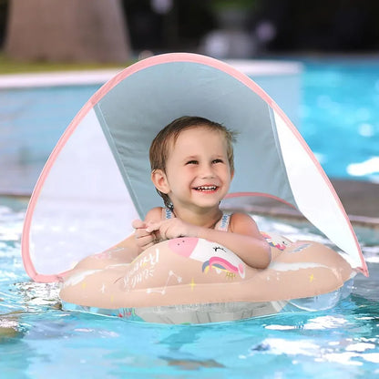 Baby Pool Float with UV Protection & Support