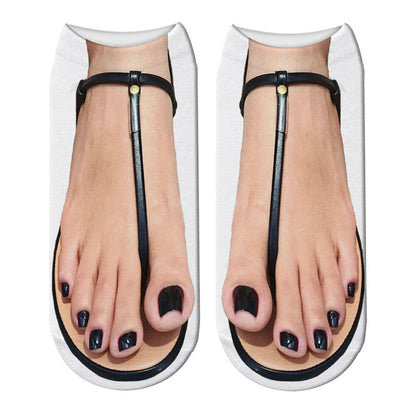 Quirky 3D Novelty Low Cut Ankle Socks