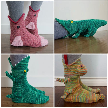 Fun Animal Print Cozy Socks