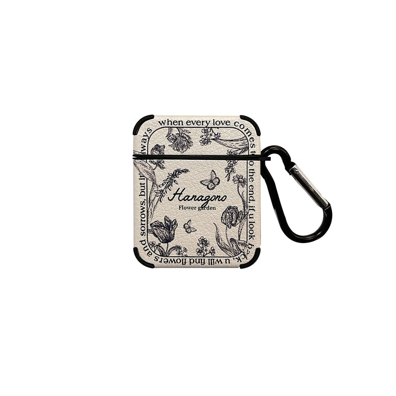 Stylish Floral Leather Airpods Cover - Befez