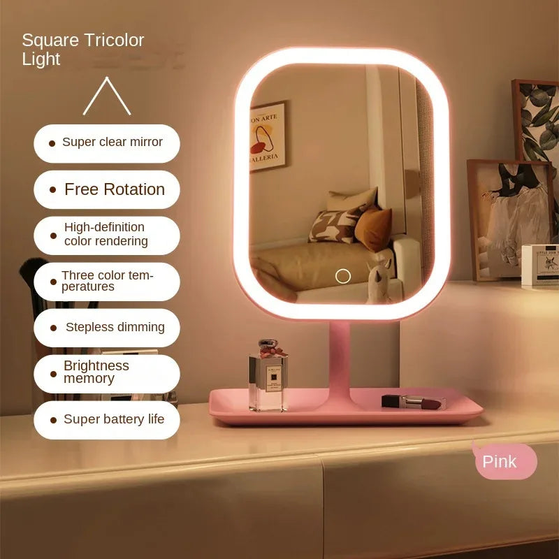 Bright LED Vanity Mirror with Adjustable Lighting