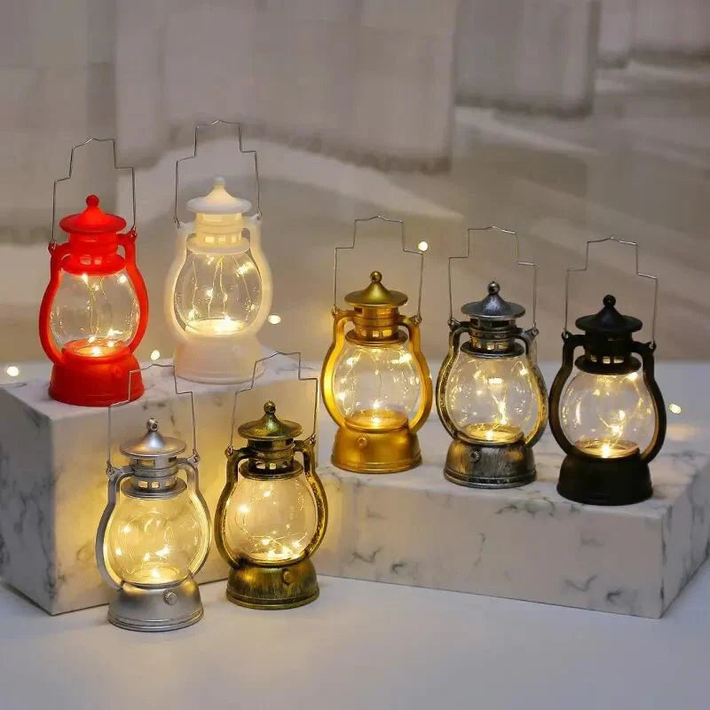 Vintage Hanging Lantern Warm Glow Lighting