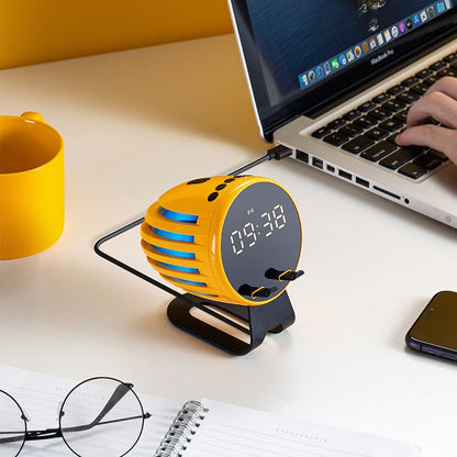 Classic Wooden Bluetooth Speaker Alarm Clock