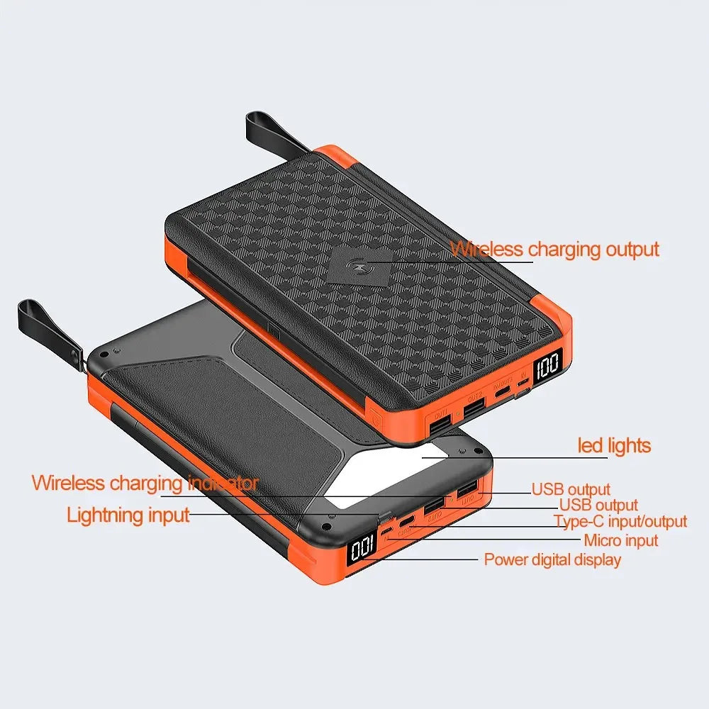 Portable Solar Powered 15W Waterproof Charger