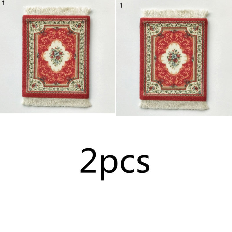 Small Vintage Rug Drink Coaster
