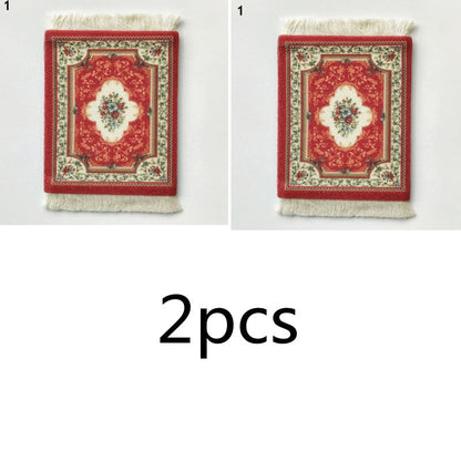 Small Vintage Rug Drink Coaster