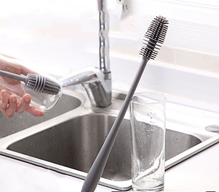 Soft Silicone Bottle Brush for Cleaning Glasses - Befez