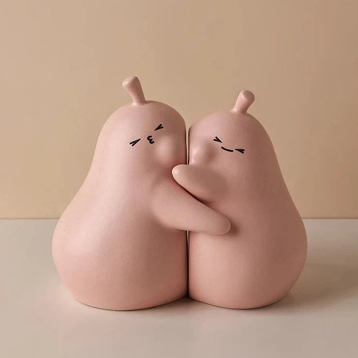 Cuddly Pear Shape Book Ends