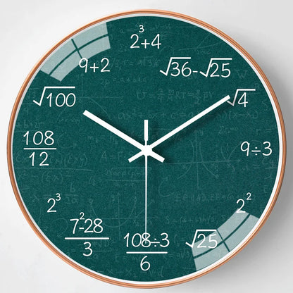 Educational Math Wall Clock Decoration