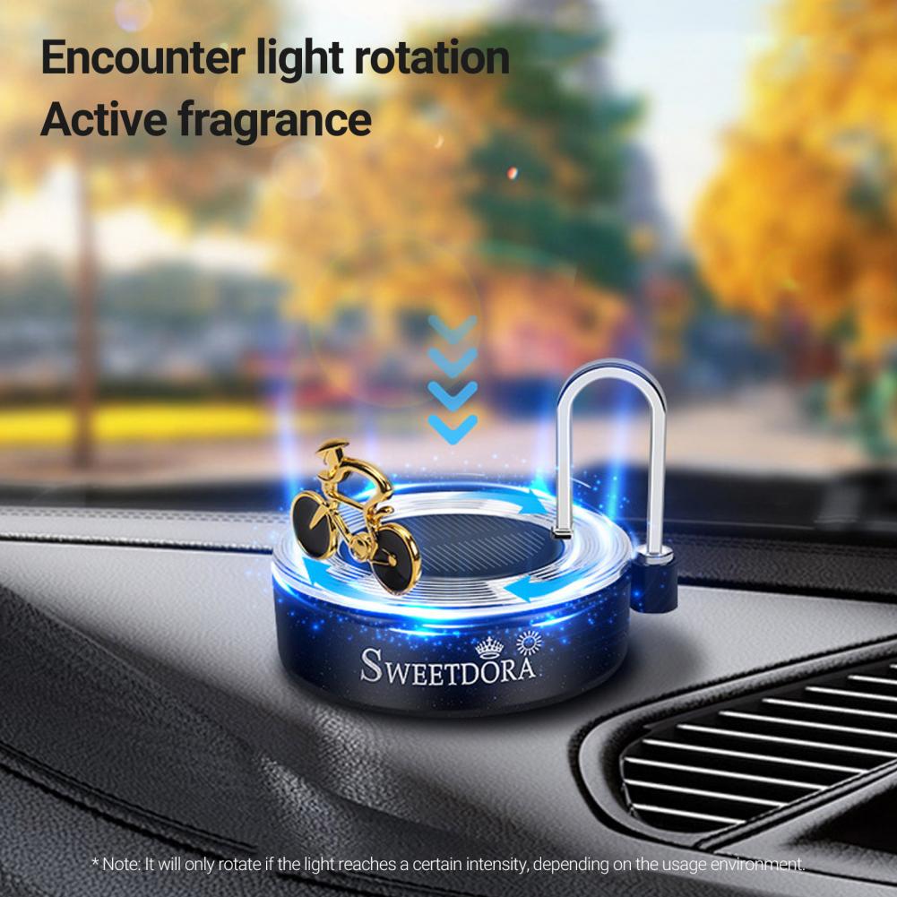 Compact Bike Shape Solar Aroma Lamp Decor