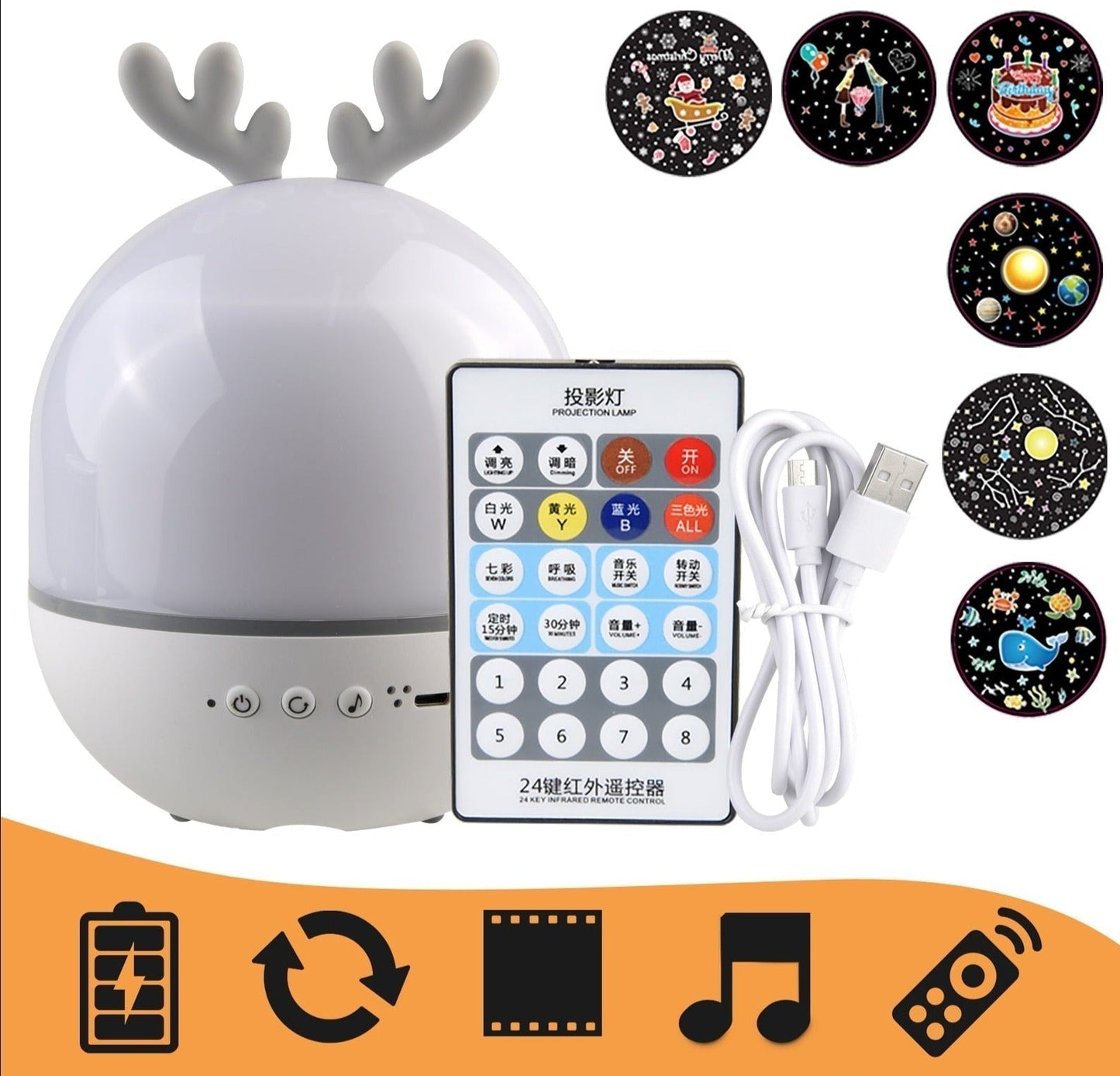 Calming Night Sky Star Projector for Sleep