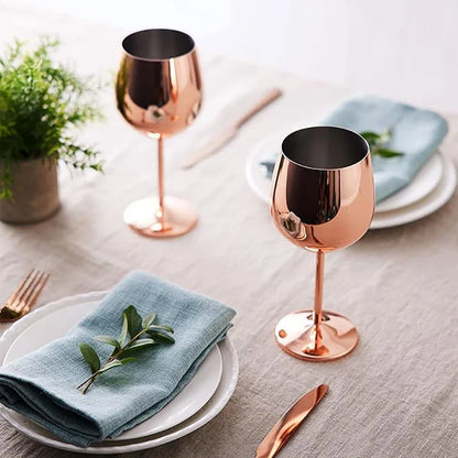 Durable Metal Drinking Glasses (6 Pack)