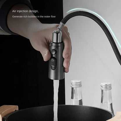 Modern Kitchen Faucet with Touch Screen and Rotating Spout