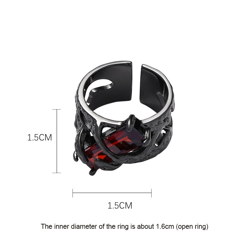 Timeless Black Zircon Stone Ring