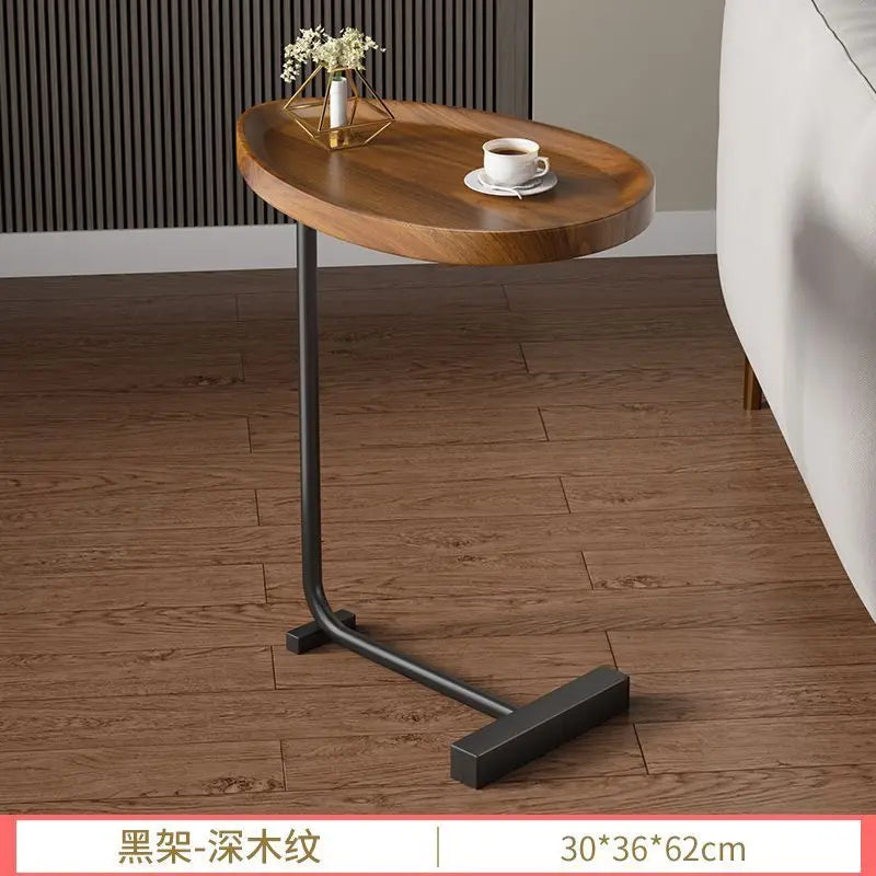 Space Saving End Table – Small Wooden Bedside Table - Befez