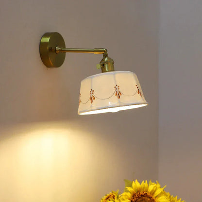 Vintage Style Japanese Wall Light with Switch