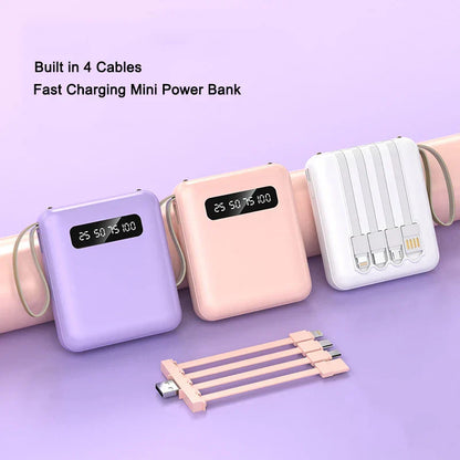 Compact Portable Charger with Fast Charging & LED Screen