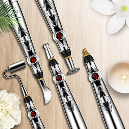 Relaxing Acupuncture Massage Pen - 5 Interchangeable Heads