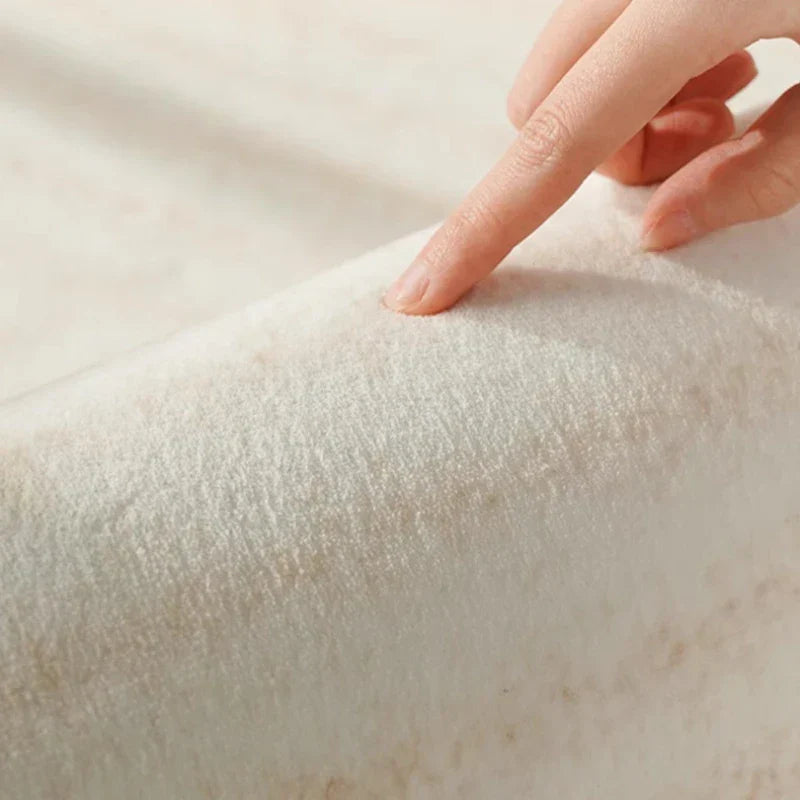 Soft Beige Stripe Area Rug