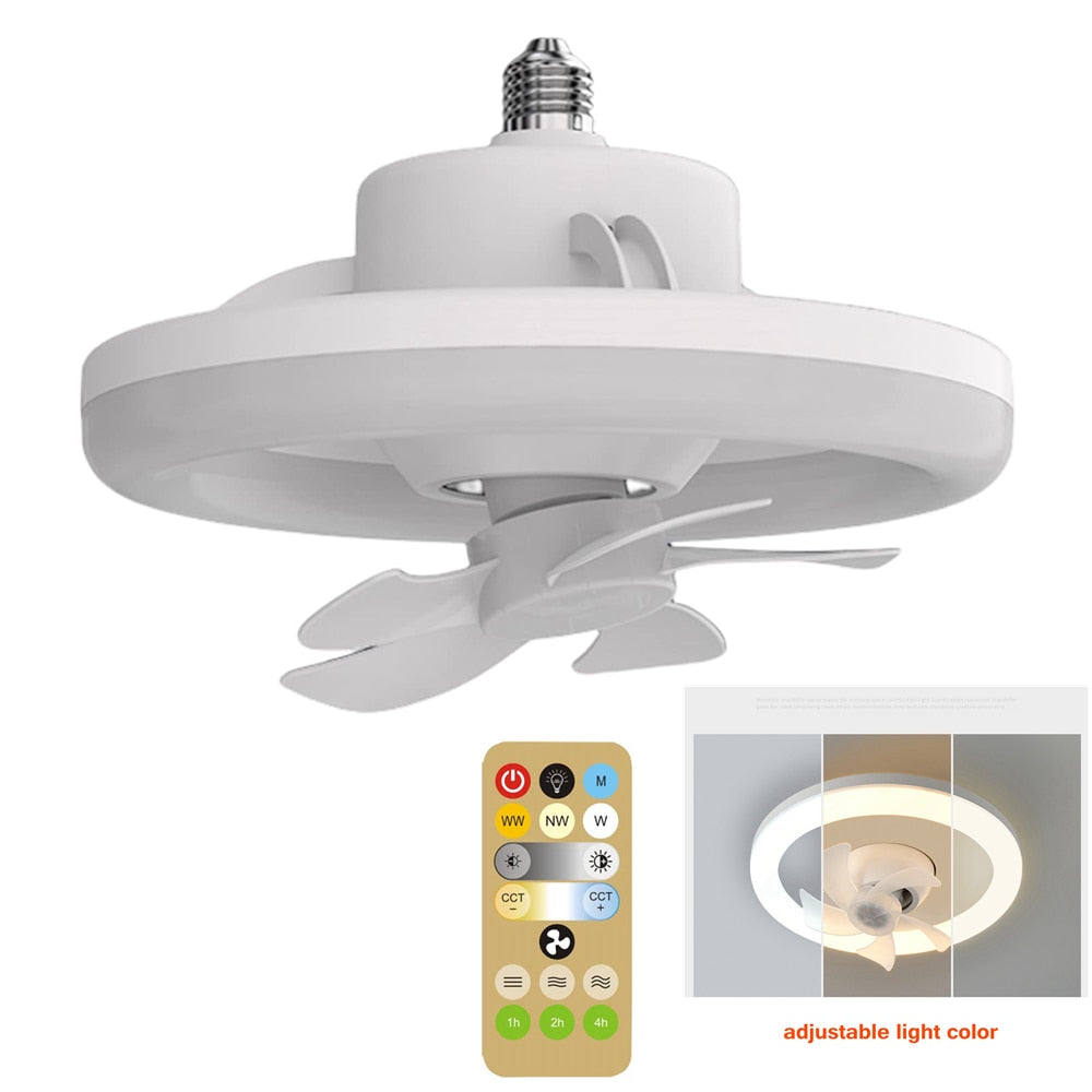 Dual Function Rotating LED Ceiling Fan Light