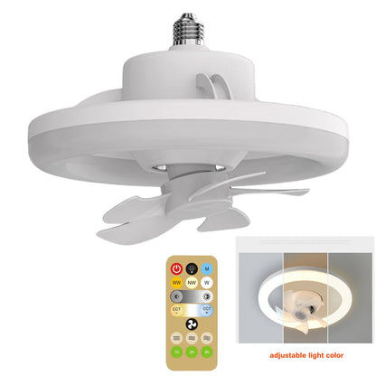 Dual Function Rotating LED Ceiling Fan Light