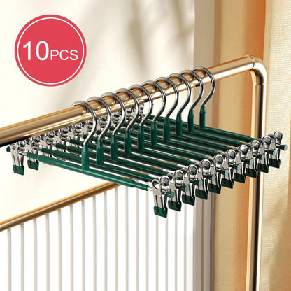 Slim Stainless Steel Hanger with Clips for Clothing - Befez