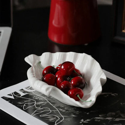 White Porcelain Seashell Dish