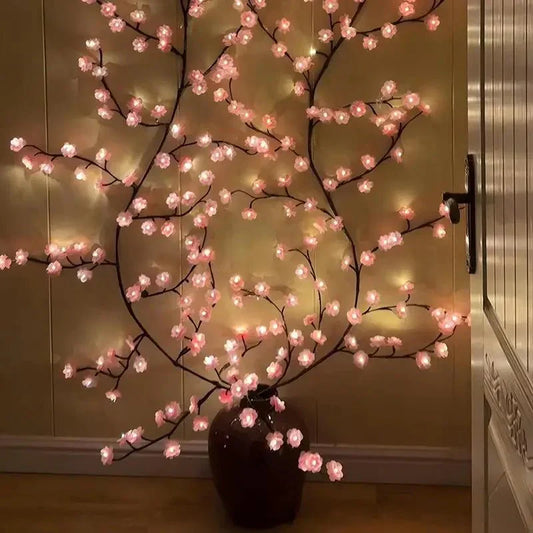 Pink Floral String LED Fairy Lights - Befez